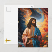 *~* Ruimte Universum Aarde Licht Helen AP50 Jezus Briefkaart (Voorkant / Achterkant)