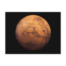 Ruimte Volledige kleur van de planeet Mars