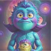 Ruimte voor Alien & Friend Sticker (Voorkant)