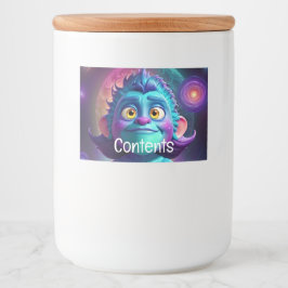 Ruimte voor Alien & Friend Voedselcontainer Etiket