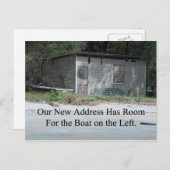 Ruimte voor de boeg Funny Change van Adres Aankondigingskaart (Voorkant / Achterkant)