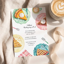 Ruimte voor taart Leuke Thanksgiving-feestdiner