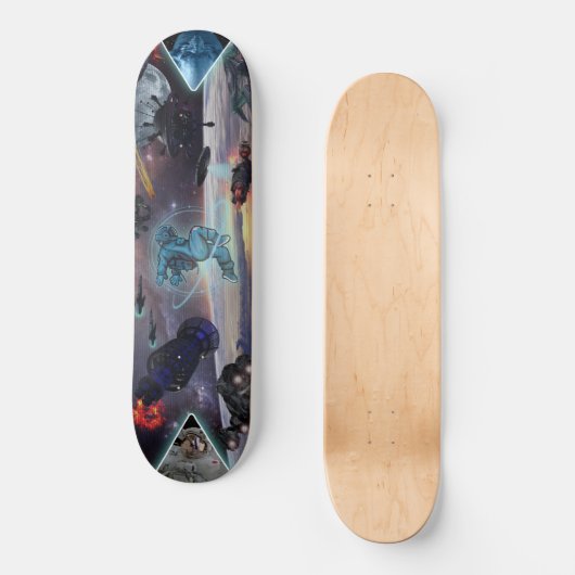 RUIMTE WARS ALIEN INVASION SKATEBOARD (Voorkant)