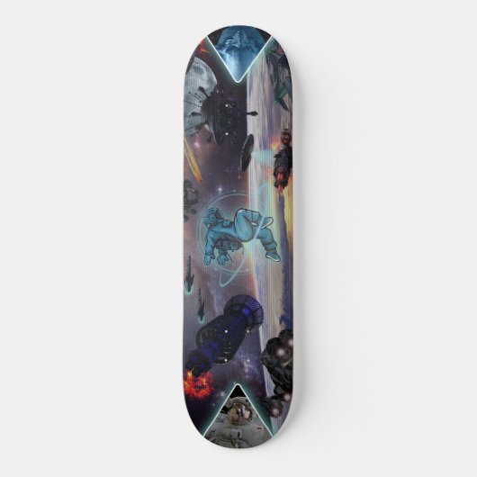 RUIMTE WARS ALIEN INVASION SKATEBOARD (Voorkant)