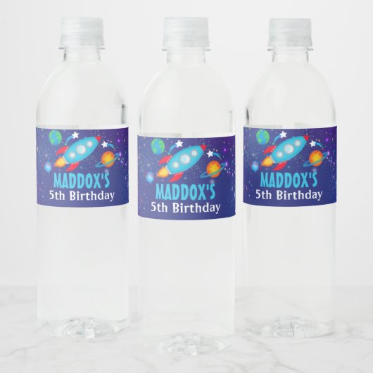 Ruimte Water Fles Etiketten Galaxy (Flessen)