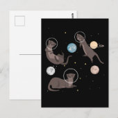 Ruimte-Zee Otters Funny Galaxy Otter Briefkaart (Voorkant / Achterkant)