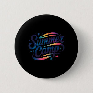 Ruimte Zomer Kamp Directeur Camping School Beste V Ronde Button 5,7 Cm