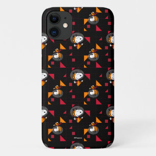RUIMTE   Zwarte Snoopy Space Suit-patroon iPhone 11 Hoesje