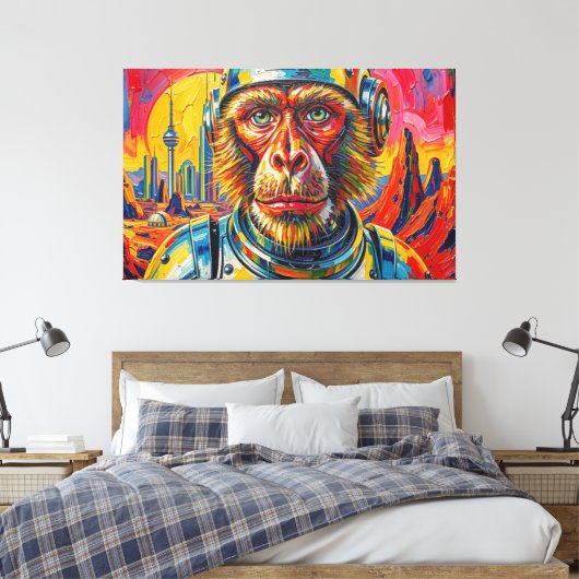 RUIMTEAAP CANVAS AFDRUK (Insitu (Slaapkamer))