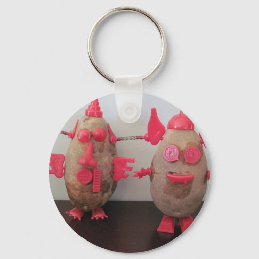 Ruimteaardappelen Sleutelhanger (Voorkant)