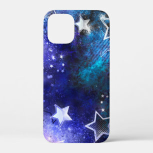 Ruimteachtergrond met sterren iPhone 12 mini hoesje