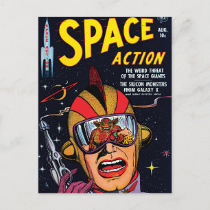 Ruimteactie #2  Sci Fi Comic Book Hoesje Briefkaart