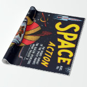 Ruimteactie #2  Sci Fi Comic Book Hoesje Cadeaupapier (Uitgerold)