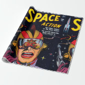 Ruimteactie #2  Sci Fi Comic Book Hoesje Cadeaupapier (Uitgerold)