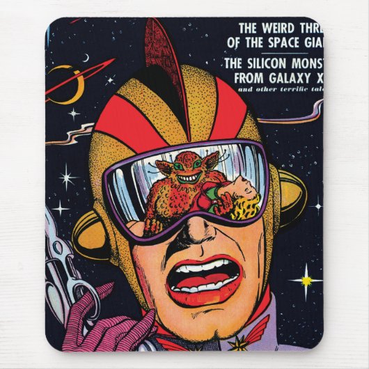 Ruimteactie #2 Sci Fi Comic Book Hoesje Muismat (Voorkant)