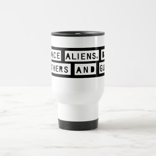 Ruimtealiens, slechte moeders en Pistolen! Mok (Center)