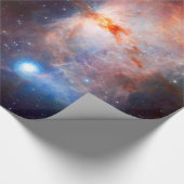 Ruimteasstronomie vlam Nebula universum Cadeaupapier (Hoek)