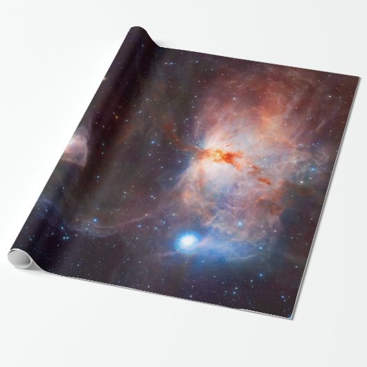 Ruimteasstronomie vlam Nebula universum Cadeaupapier (Uitgerold)