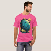 Ruimteastronaut Alien Raket Sterrenkunde Extratera T-shirt (Voorkant volledig)