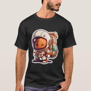 Ruimteastronaut die planeten en ruimtewetenschap o t-shirt