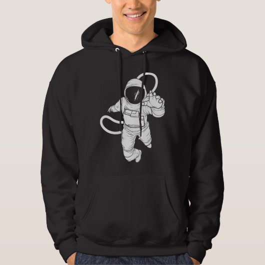 ruimteastronaut hoodie (Voorkant)