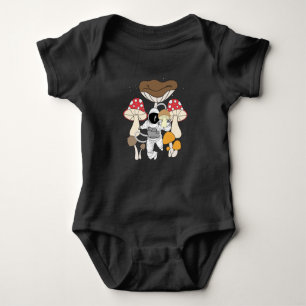 Ruimteastronaut Psychedelische paddenstoelen Romper
