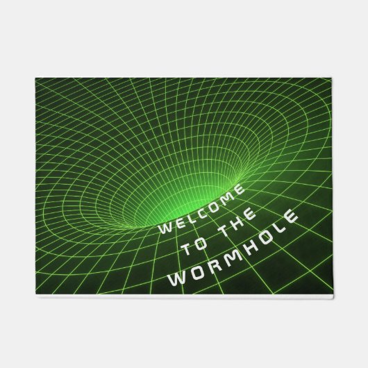 ruimteastronauten in het wormgat verwelkomen deurm deurmat (Voorkant)