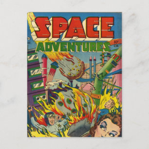 Ruimteavonturiers Comic Book Briefkaart