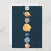 Ruimteavontuur: Planeten en dieren Astronauten Kaart (Achterkant)