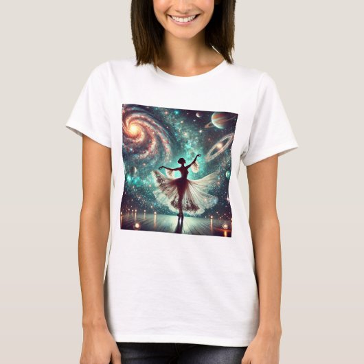 Ruimteballerina T-shirt (Voorkant)