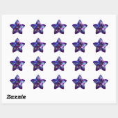 Ruimtebloem Ster Sticker (Vel)