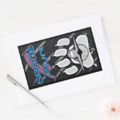 Ruimtebont Rechthoekige Sticker (Envelop)