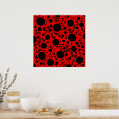 Ruimtebundelspillen - rood poster (Keuken)