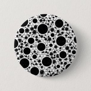 Ruimtebundelspillen - wit ronde button 5,7 cm