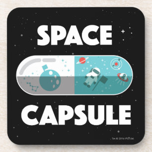 Ruimtecapsule Bier Onderzetter