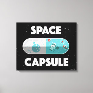 Ruimtecapsule Canvas Afdruk