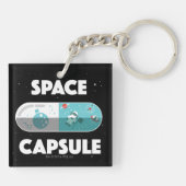 Ruimtecapsule Sleutelhanger (Achterkant)