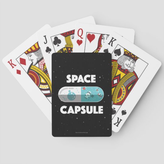 Ruimtecapsule Speelkaarten (Achterkant)