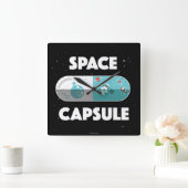 Ruimtecapsule Vierkante Klok (Huis)