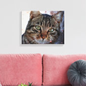 Ruimtecat Canvas Afdruk (Insitu (Woonkamer))