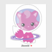 Ruimtecat, Cute Cat, Space, Cosmonaut, Astronaut Sticker (Vel)