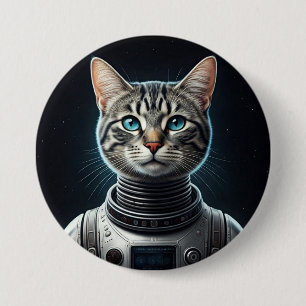 Ruimtecat Ronde Button 7,6 Cm