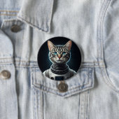 Ruimtecat Ronde Button 7,6 Cm (In situ)