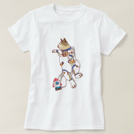 Ruimtecat T-shirt (Design voorkant)