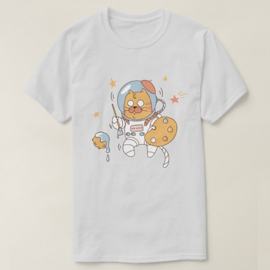 Ruimtecat T-shirt (Design voorkant)