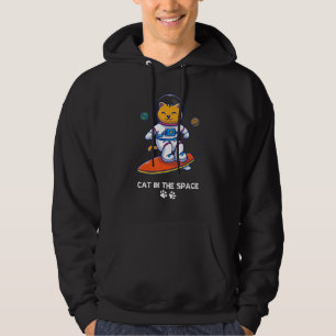 Ruimtedier Kat In Kosmos Dier Gezicht Melkweg Kata Hoodie