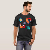 Ruimtedieren Set 1 T-shirt (Voorkant volledig)