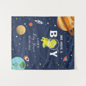 Ruimtedinosaurus Koele Achtergrond Wandkleed (Voorkant (horizontaal))