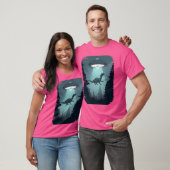 Ruimtedinosaurus Ufo T-shirt (Unisex)