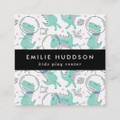 Ruimtedinosaurussen, Kinder speelcentrum, activite Vierkante Visitekaartje (Voorkant)